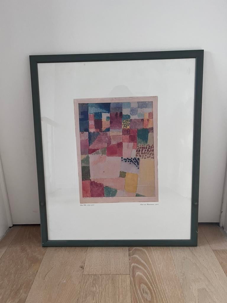 Fraaie reproductie Paul Klee, mooi kader, Enlèvement