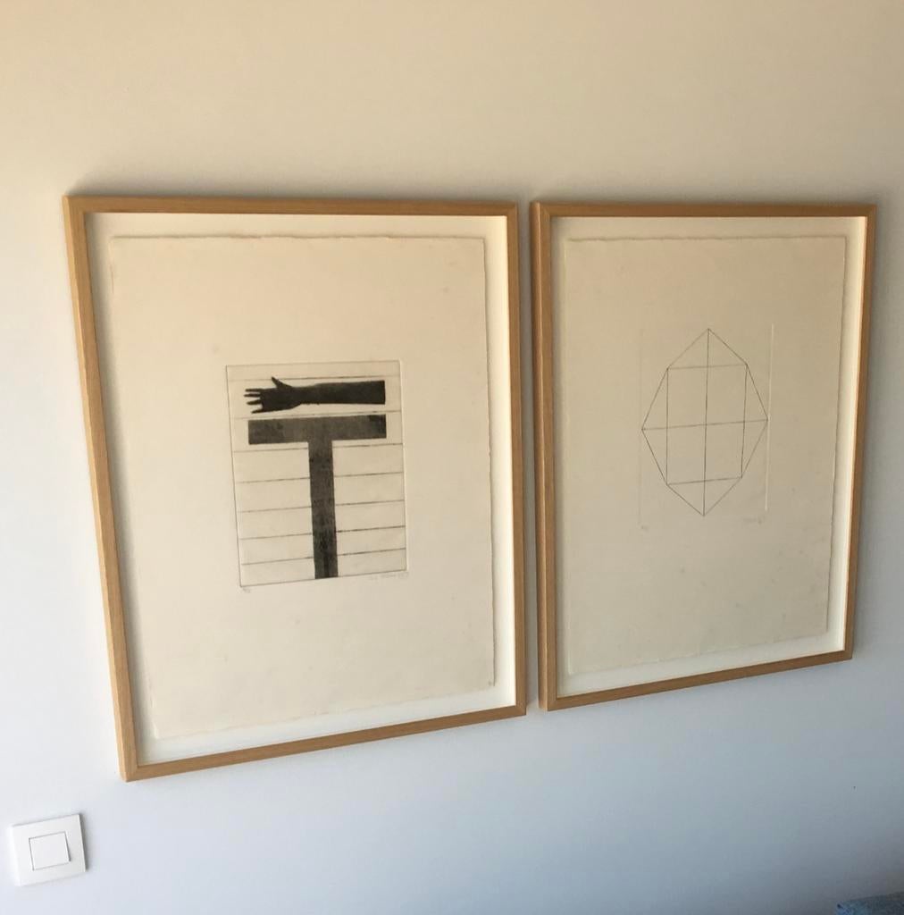 Grafiekmap Ets Dan Van Severen luc Claus, Ophalen