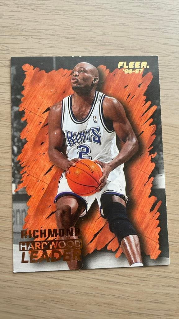 Fleer 96-97 Mitch Richmond Hardwood Leader, Enlèvement ou Envoi, Comme neuf, Image