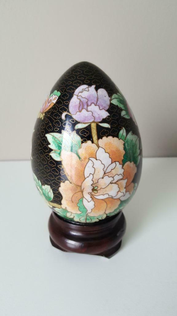 vintage chinese cloisonne eieren set (3 stuks), Ophalen of Verzenden, Zo goed als nieuw