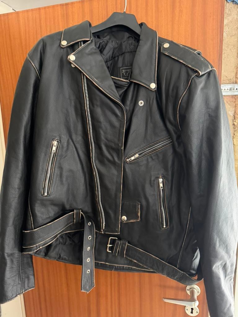 Nieuwe Motorvest leder, Motoren, Kleding | Motorkleding, Ophalen of Verzenden