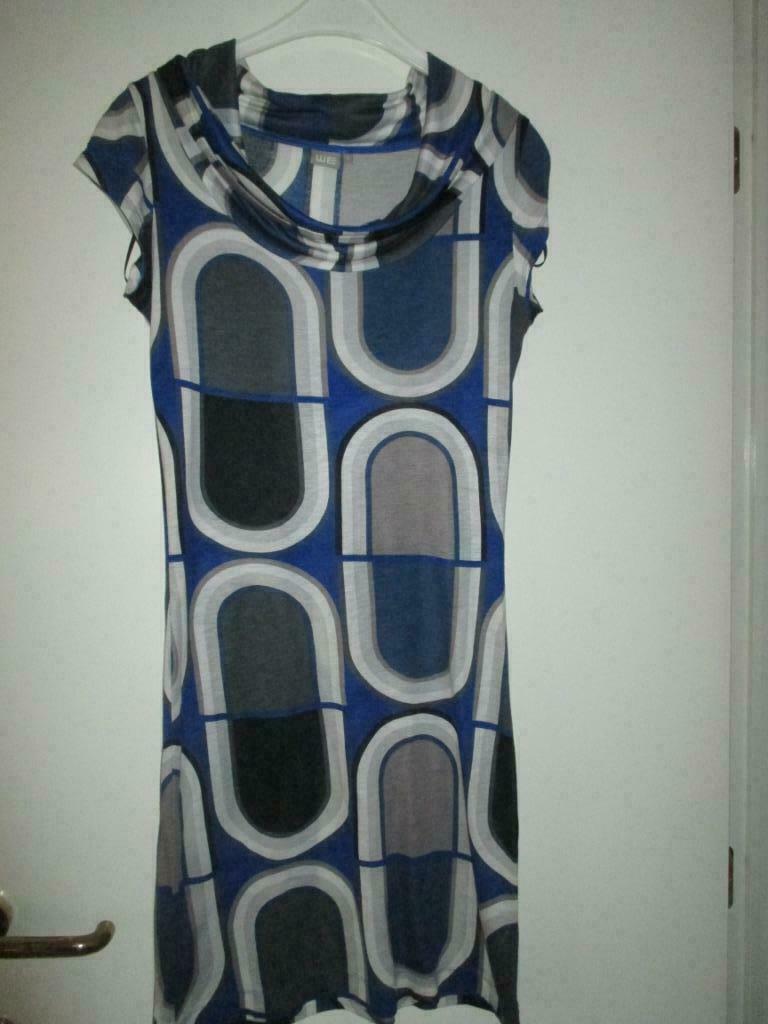Jurk met vintageprint S, MET, Ophalen of Verzenden, Gedragen, Maat 36 (S)