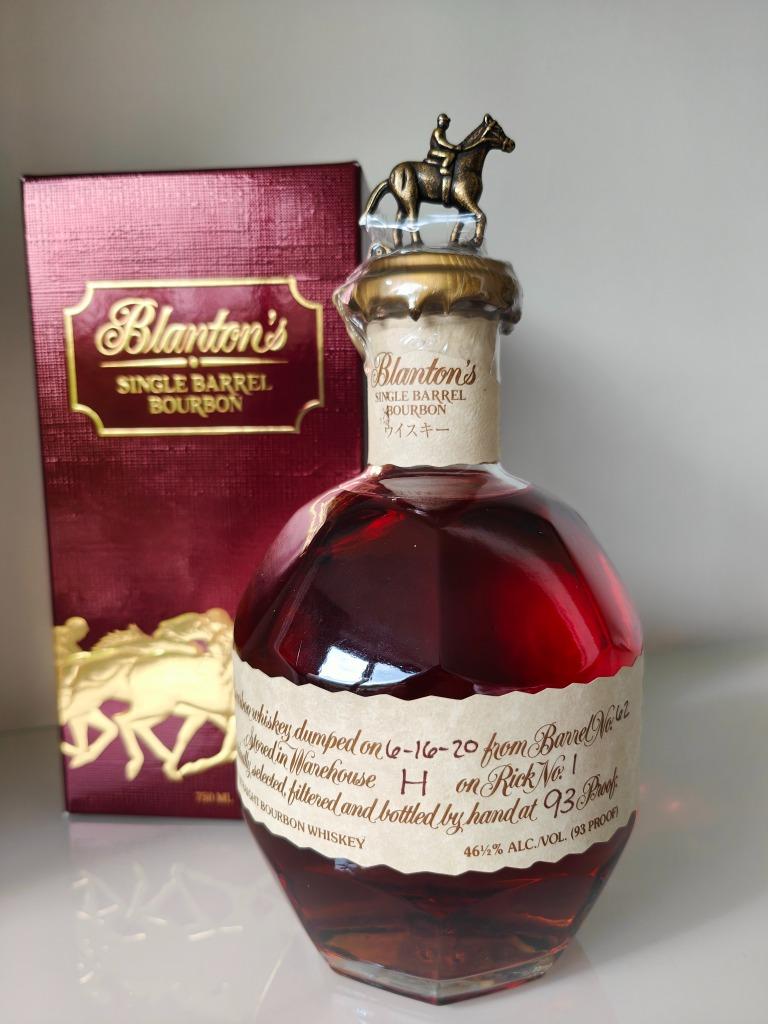 Blanton's Red Takara, Bottle 116, Barrel 62, Stopper B, 75cl, Verzamelen, Wijnen, Overige typen, Nieuw, Ophalen of Verzenden, Noord-Amerika