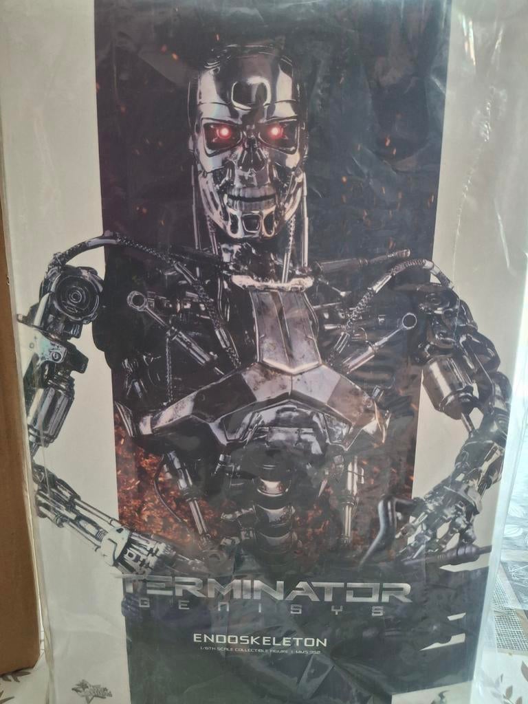 Hot toys terminator endoskeleton, Verzamelen, Ophalen of Verzenden, Zo goed als nieuw