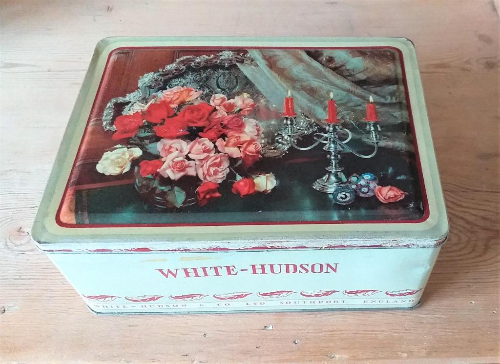 Ancienne boîte en métal White-Hudson, Verzamelen, Ophalen of Verzenden, Gebruikt