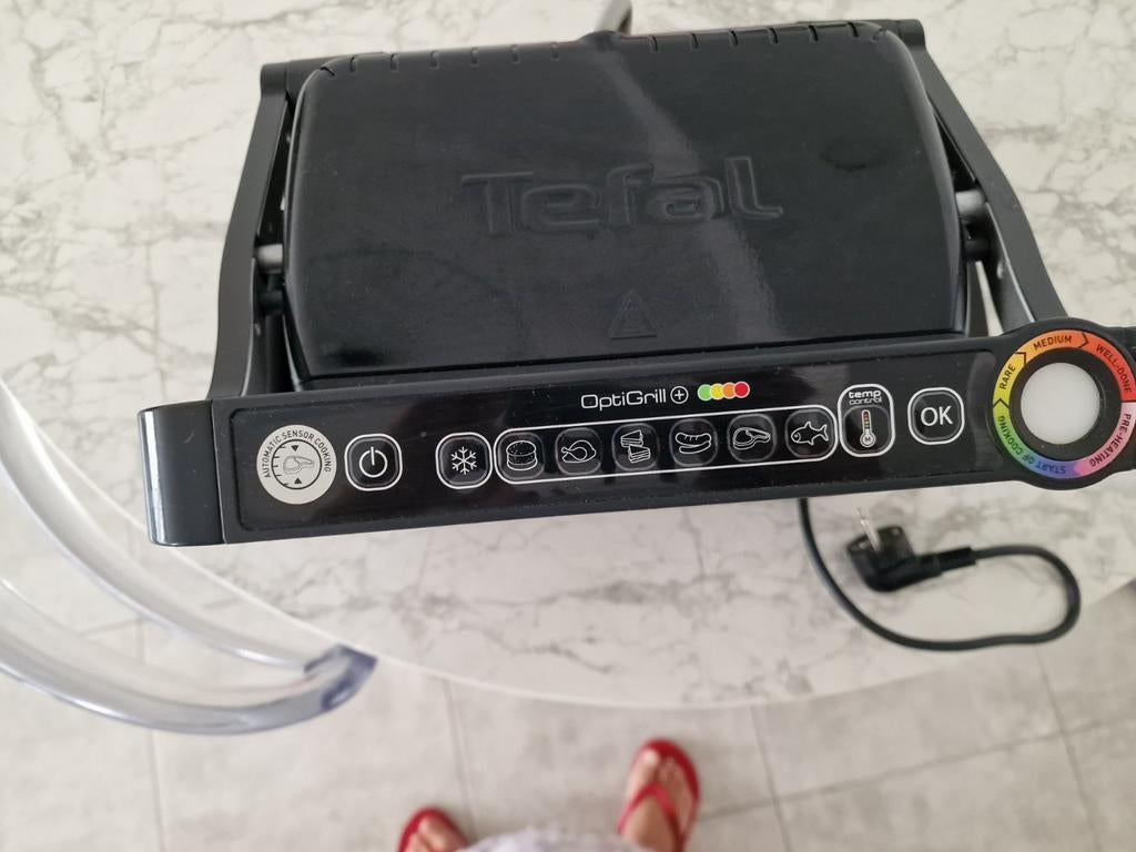 Tefal OptiGrill+ GC712812, Electroménager, Plaques de gril, Lave-vaisselle, Enlèvement