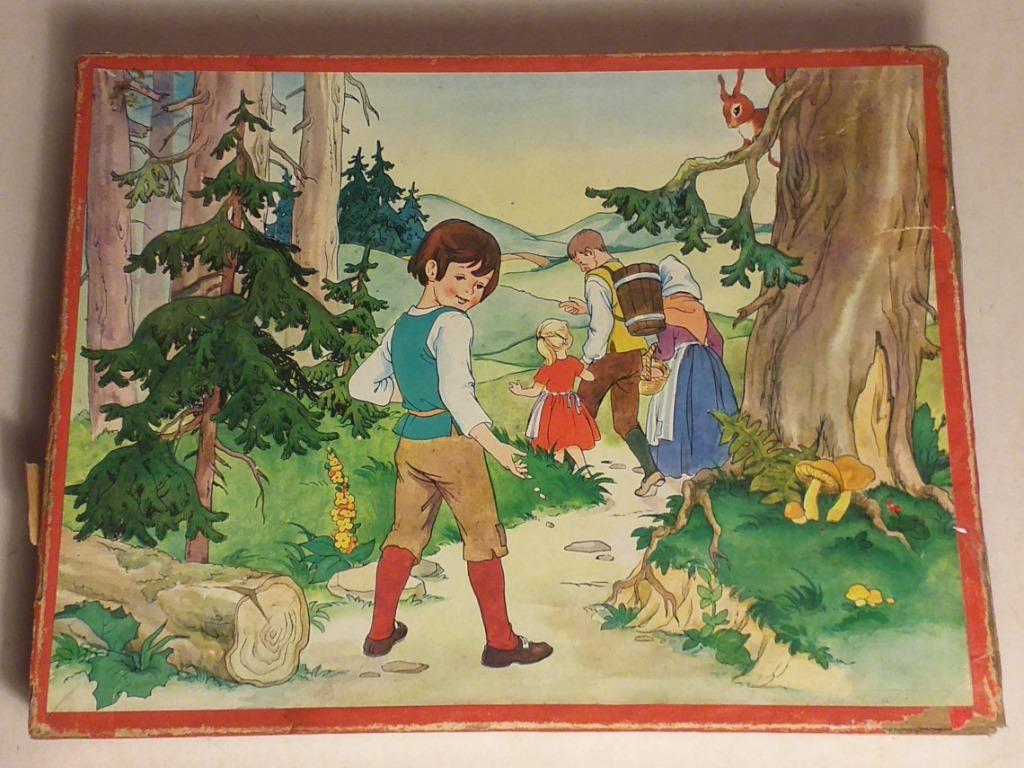 oude houten Kolibri puzzel - Hans en Grietje, Ophalen of Verzenden, Van hout
