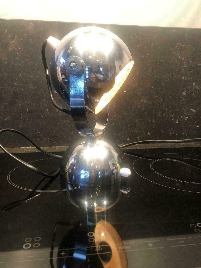 vintage ELMA  chrome  eyeball - lamp, Enlèvement ou Envoi