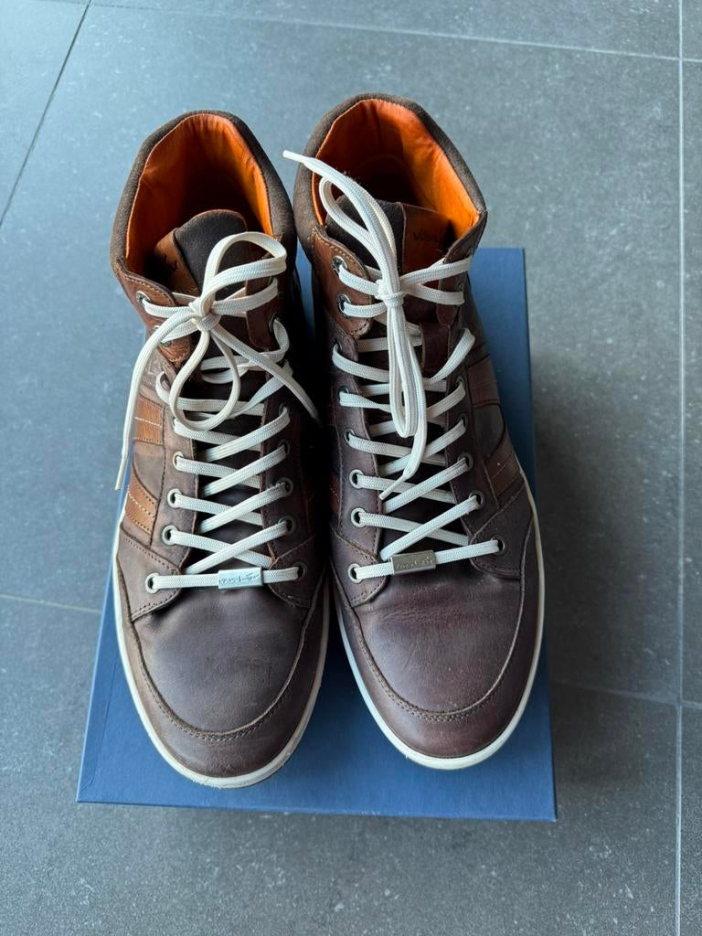 Enkellaarzen Van Lier, Kleding | Heren, Schoenen, Bruin, Ophalen of Verzenden, Gedragen, Veterschoenen