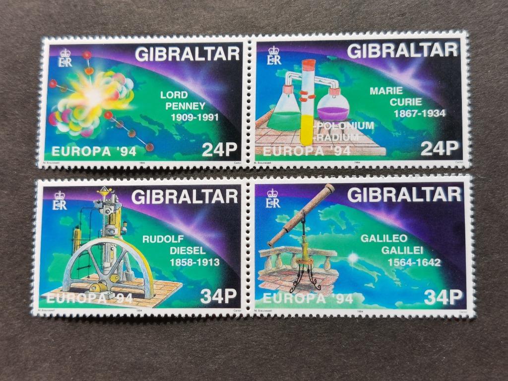 Gibraltar 1994 - Europe CEPT - découvertes **, Enlèvement ou Envoi, Portugal, Non oblitéré