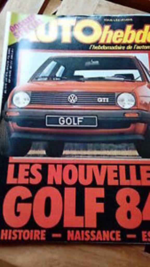Auto Hebdo nr 383 - Augustus 1983 - VW Golf GTI, Volvo 760 G, Gelezen, Auto Hebdo, Ophalen of Verzenden, Volkswagen