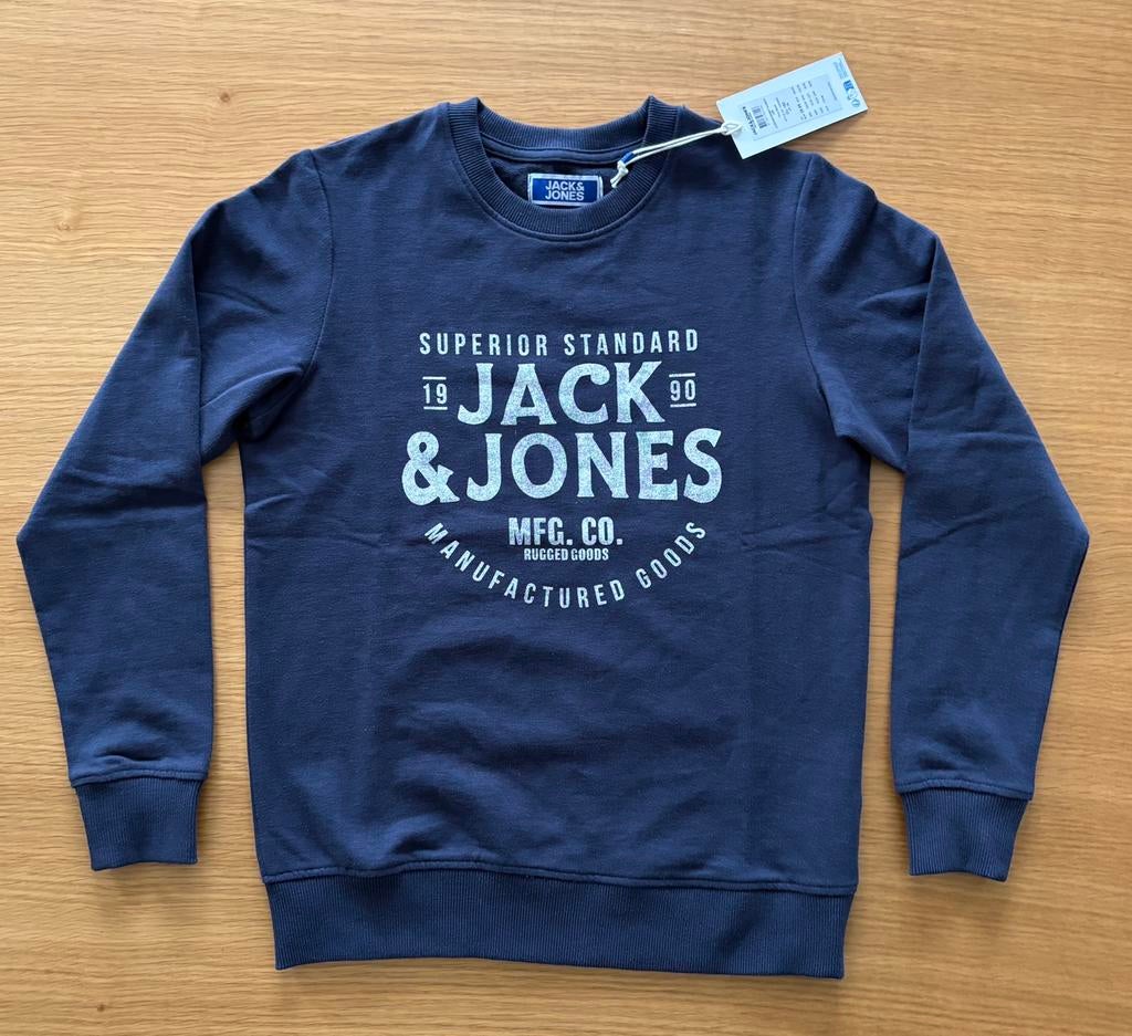 Sweat bleu marine JACK&JONES - 12 ans - 25€, Enfants & Bébés, Enlèvement ou Envoi, Neuf, Jack & Jones, Garçon