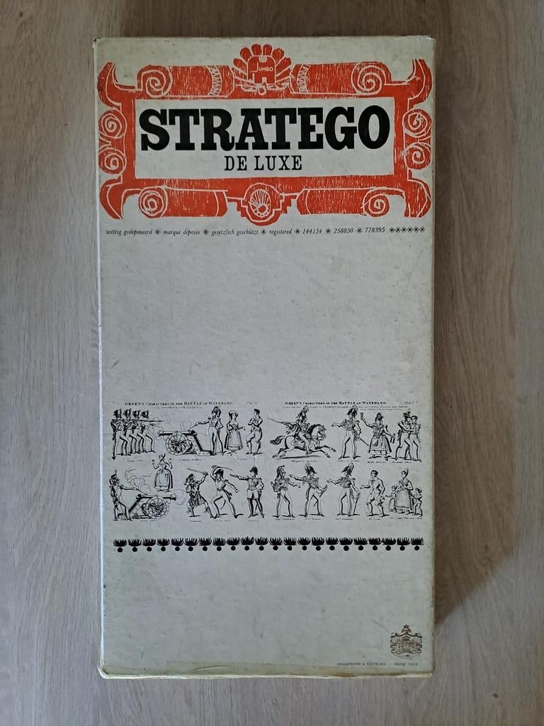 Vintage gezelschapspel 1974 Stratego De Luxe Hausemann Hötte, Enlèvement, Comme neuf
