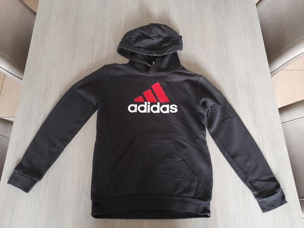 Zwarte hoedie Adidas 152, Kinderen en Baby's, Kinderkleding | Maat 152, Adidas, Jongen of Meisje, Trui of Vest, Ophalen of Verzenden