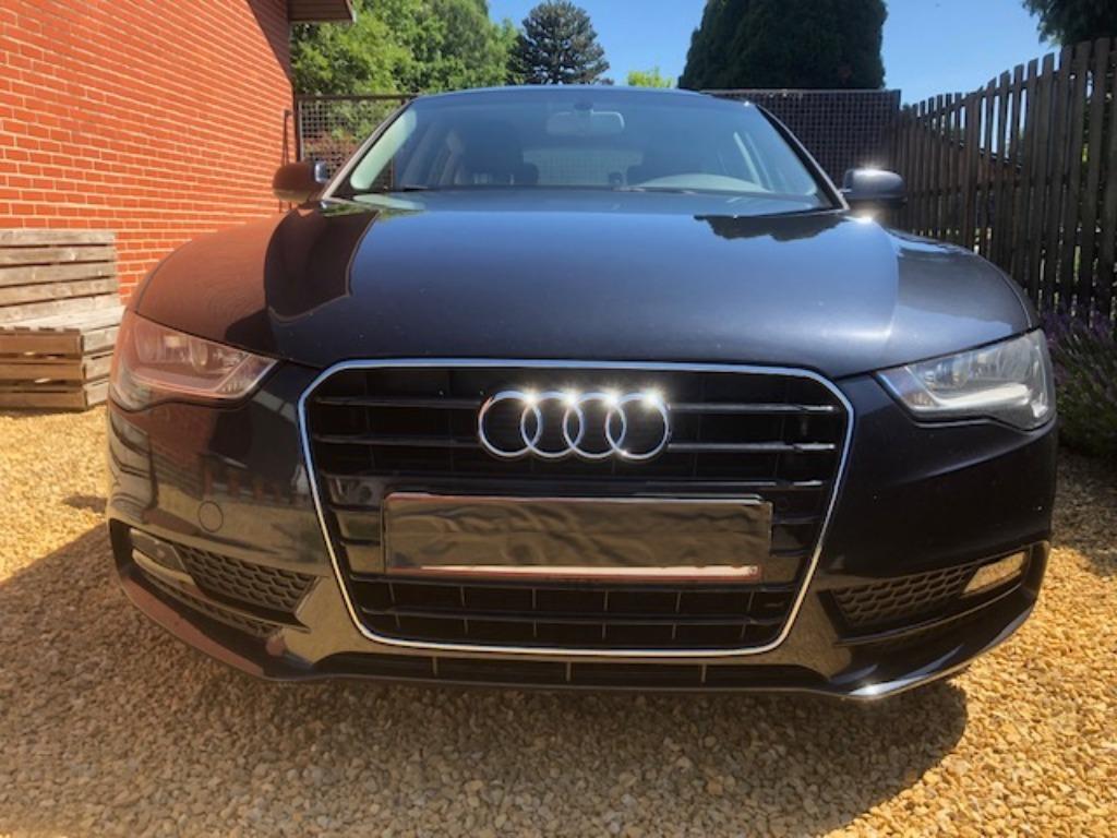 Audi A5 Sportback 2.0 TDI, Auto's, Audi, Voorwielaandrijving, 1998 cc, Blauw, Leder en Stof