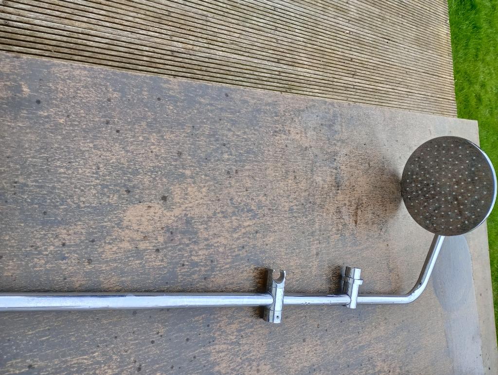 inox douchestang, Doe-het-zelf en Bouw, Ophalen, Zo goed als nieuw, Inox, Douche