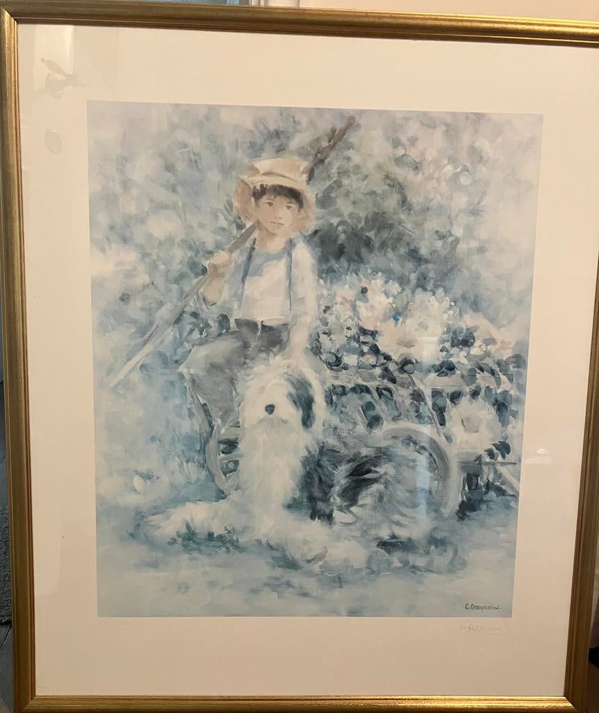 Groot schilderij in mooi kader, Ophalen, Schilderij