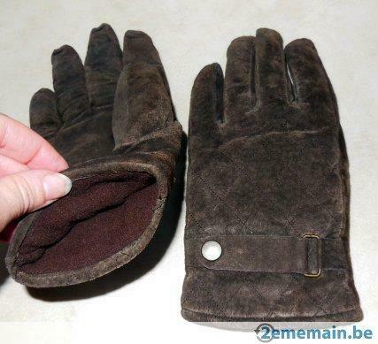gants femme daim brun intérieur en matière chaude : polar S-, Vêtements | Femmes, Enlèvement ou Envoi, Porté, Brun