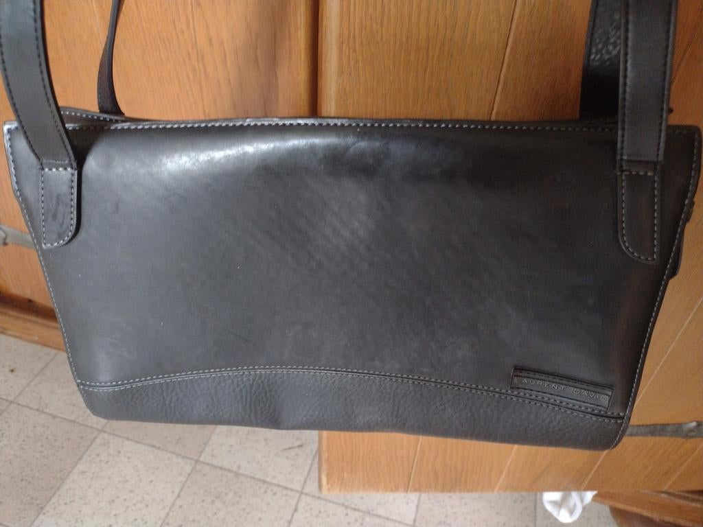 Sac  noir Laurent David, Enlèvement ou Envoi, Comme neuf, Noir, Cuir