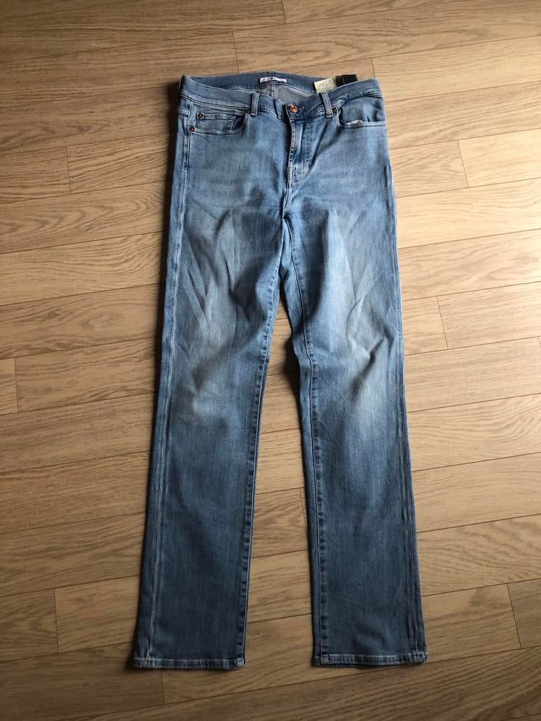 Lichtblauwe jeans 7 for all Mankind, 7 for all Mankind, W30 - W32 (confection 38/40), Porté, Bleu