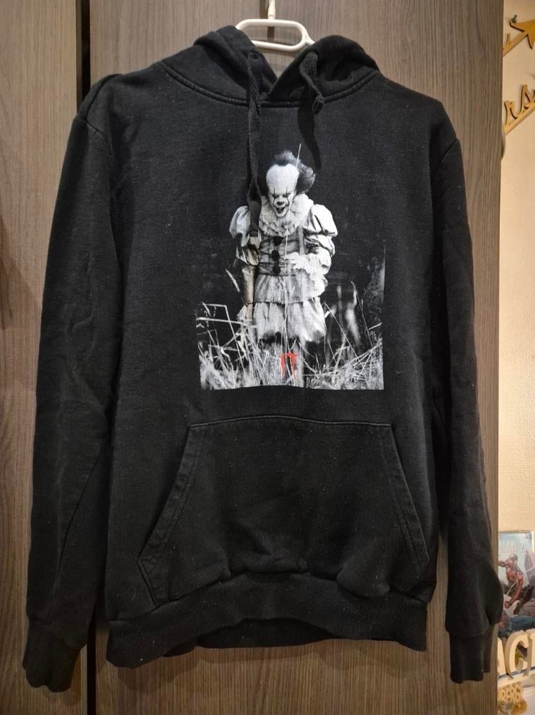 IT, Pennywise, hoodie, Ophalen, Maat 46 (S) of kleiner, Zwart