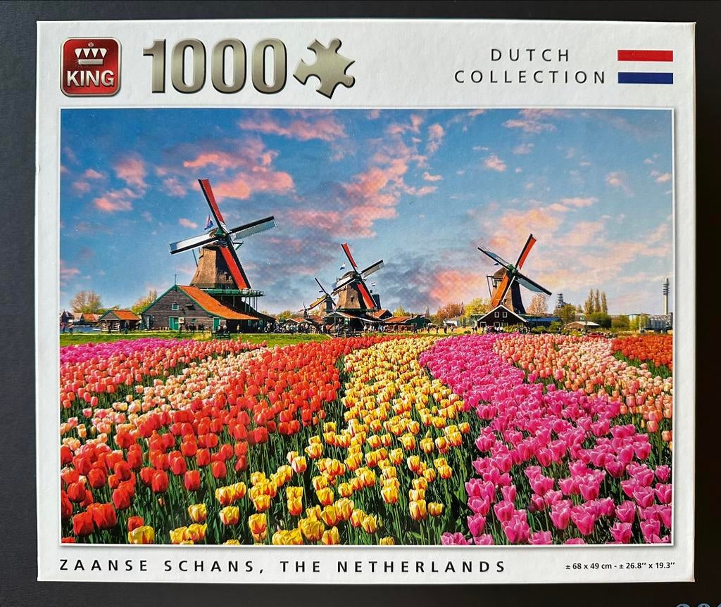 Puzzel King 1000 stukjes “Zaanse schans, the Netherlands”, Ophalen of Verzenden, Gebruikt