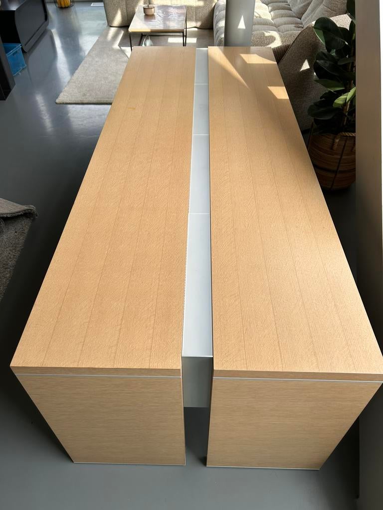 Degelijke eettafel, Huis en Inrichting, Tafels | Eettafels, Ophalen, Gebruikt, 200 cm of meer, 50 tot 100 cm