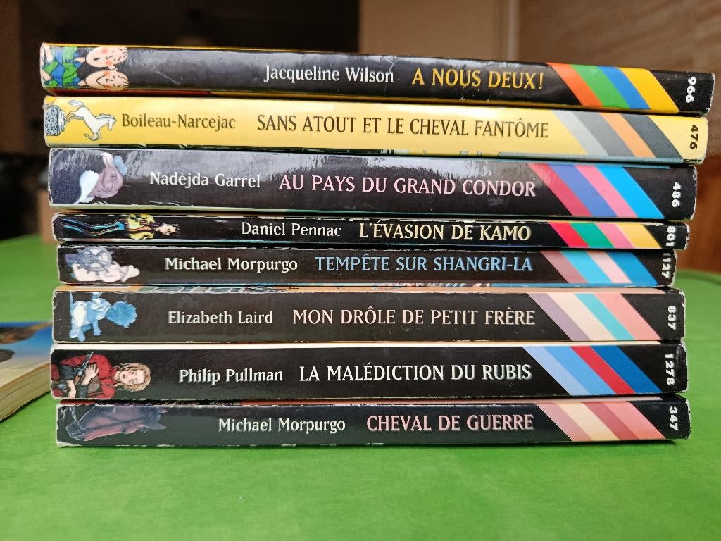 9 livres de poche jeunesse FOLIO JUNIOR, 9 à 13 ans, Enlèvement ou Envoi, Fiction, Utilisé, Diverse Auteurs