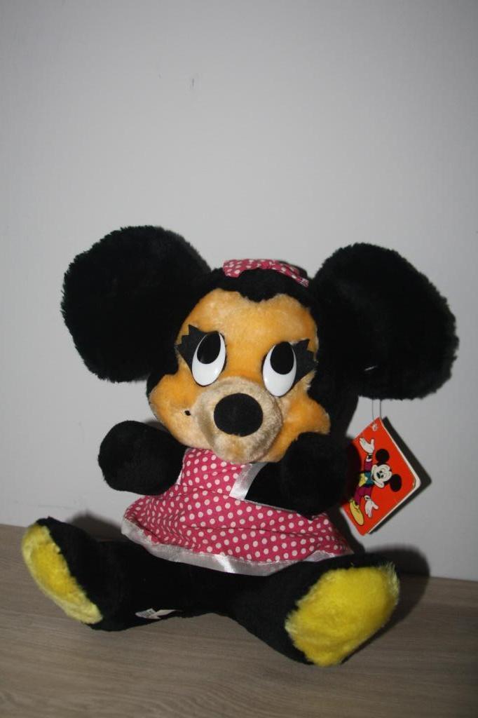 Disney land Walt disneyworld Minnie Mouse oude knuffel 25 cm, Ophalen of Verzenden, Mickey Mouse, Gebruikt, Knuffel