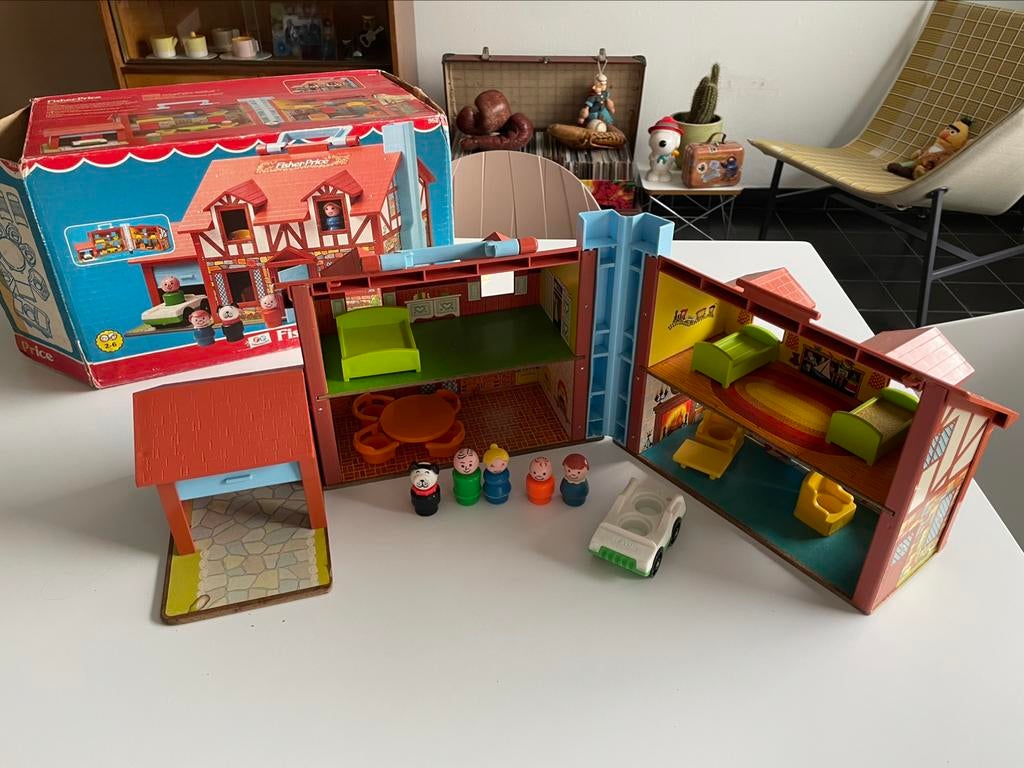 Maison familiale Vintage Fisher Price Play #952, Enlèvement ou Envoi, Comme neuf, Set de jeu