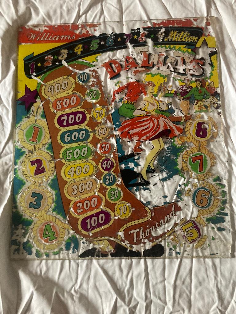 Score bord plaat Williams-Dallas, Antiek en Kunst, Ophalen