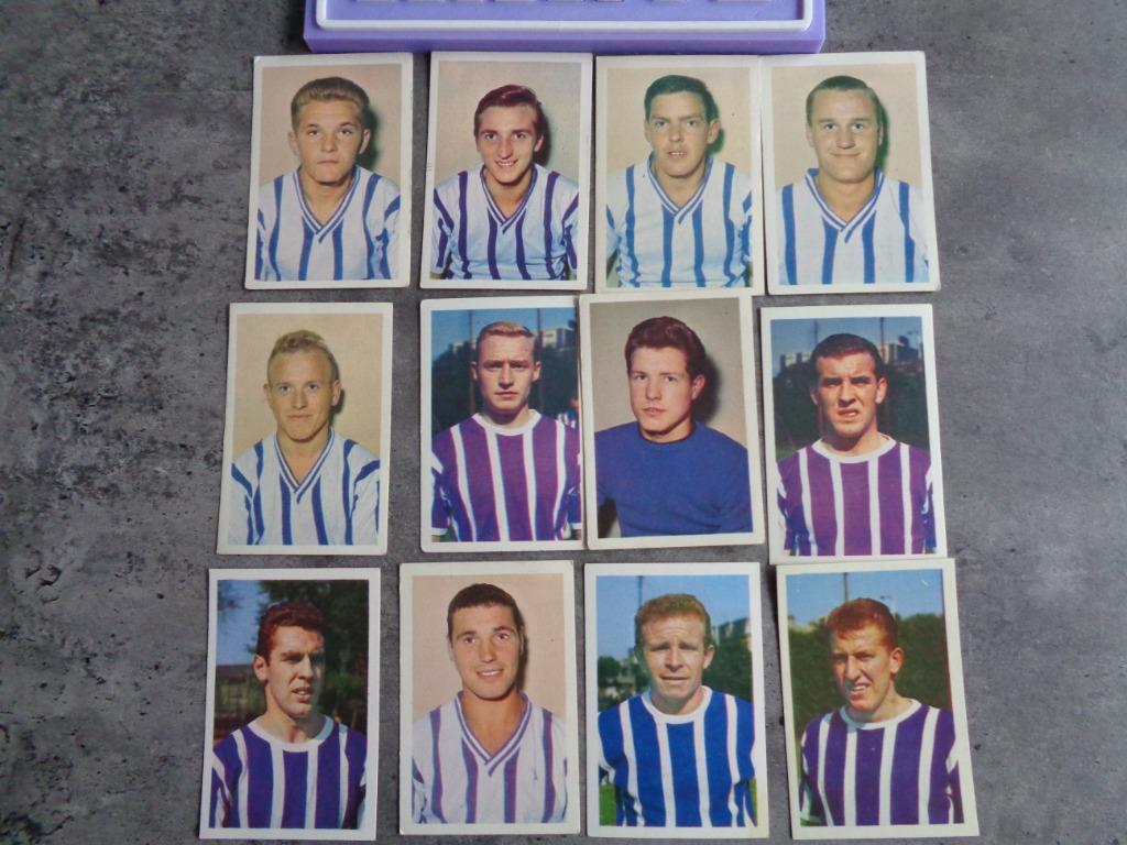 MAPLE LEAF CHEWING VOETBAL KAARTEN ANNO 1963 12X BEERSCHOT., Ophalen of Verzenden