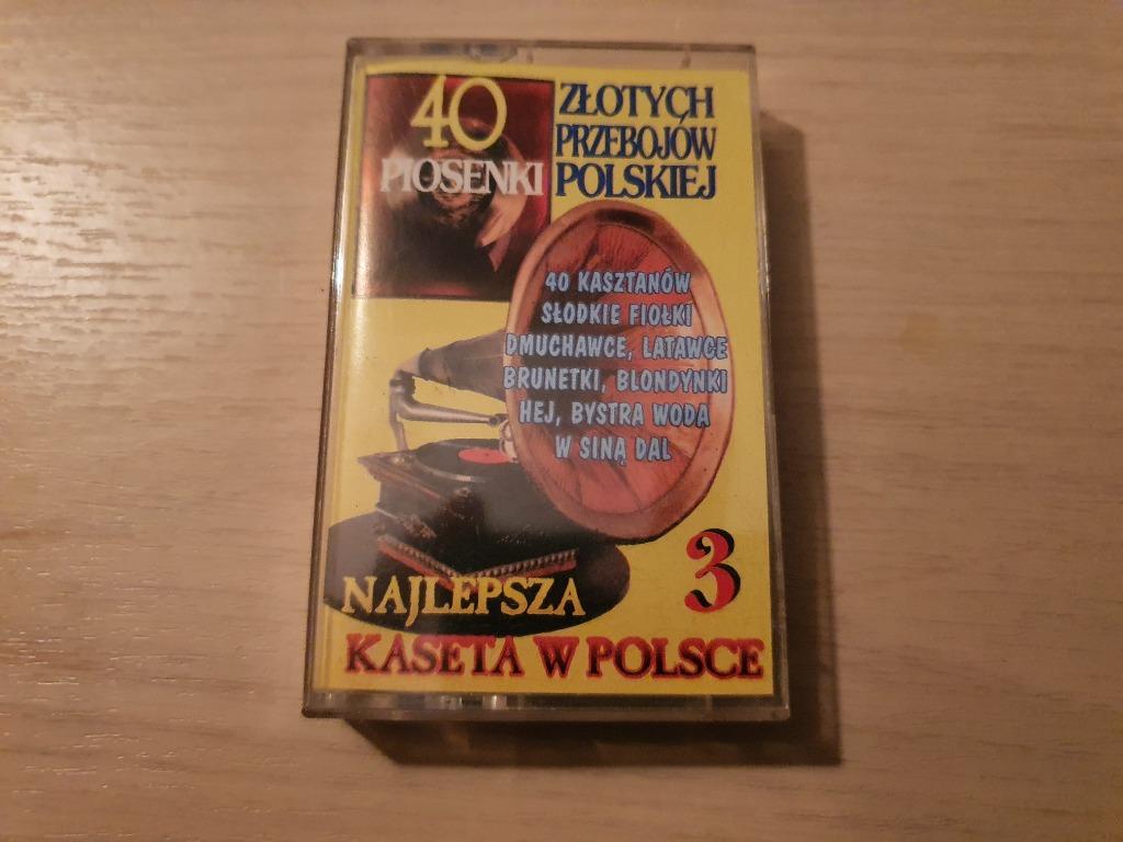 40 Złotych Przebojów Piosenki Polskiej vol 3, Cd's en Dvd's, Cassettebandjes, Wereldmuziek, 1 bandje, Ophalen of Verzenden, Zo goed als nieuw