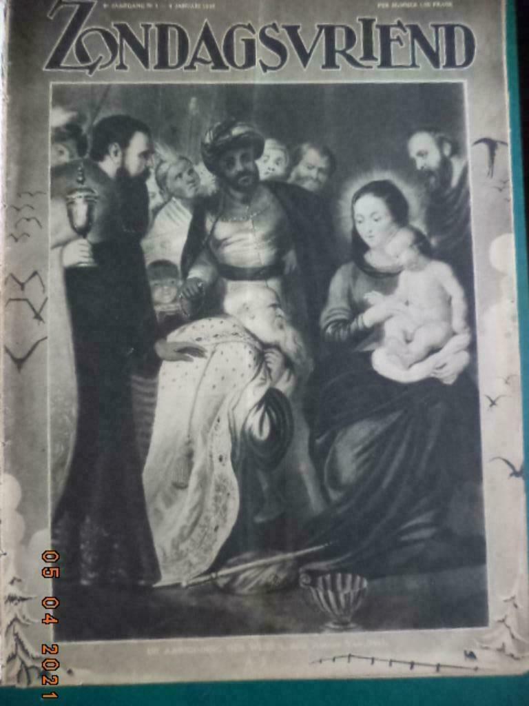 ''Zondagsvriend''. Weekblad. 9de jaargang. A'pen. 1938. Zg !, Enlèvement ou Envoi, Utilisé