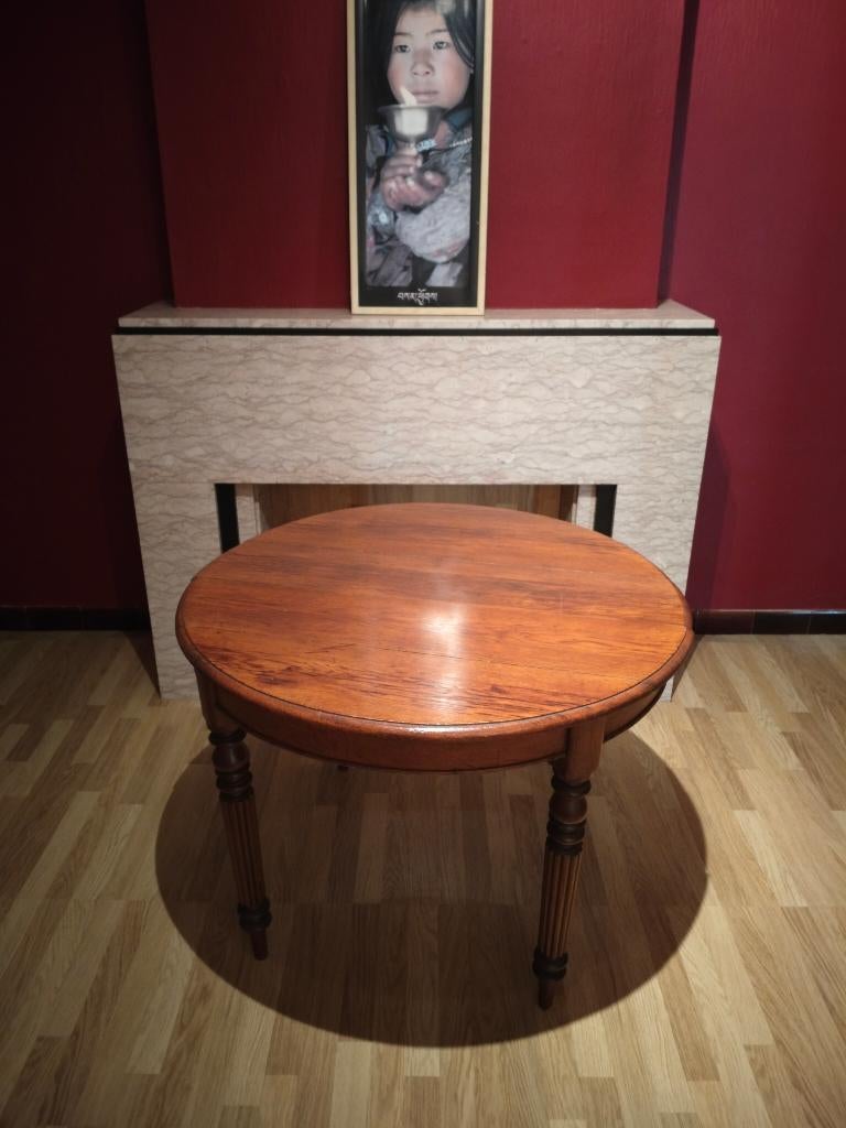 Table ronde en bois de chêne – Ø 1 m, Enlèvement ou Envoi