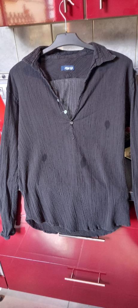 CHEMISE HOMME ZARA MAN, Enlèvement ou Envoi, Porté, Noir, Tour de cou 41/42 (L)