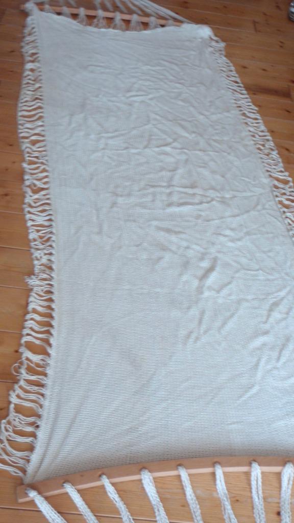 Leuke boho hangmat in ecrukleur, Tuin en Terras, Ophalen, Opvouwbaar