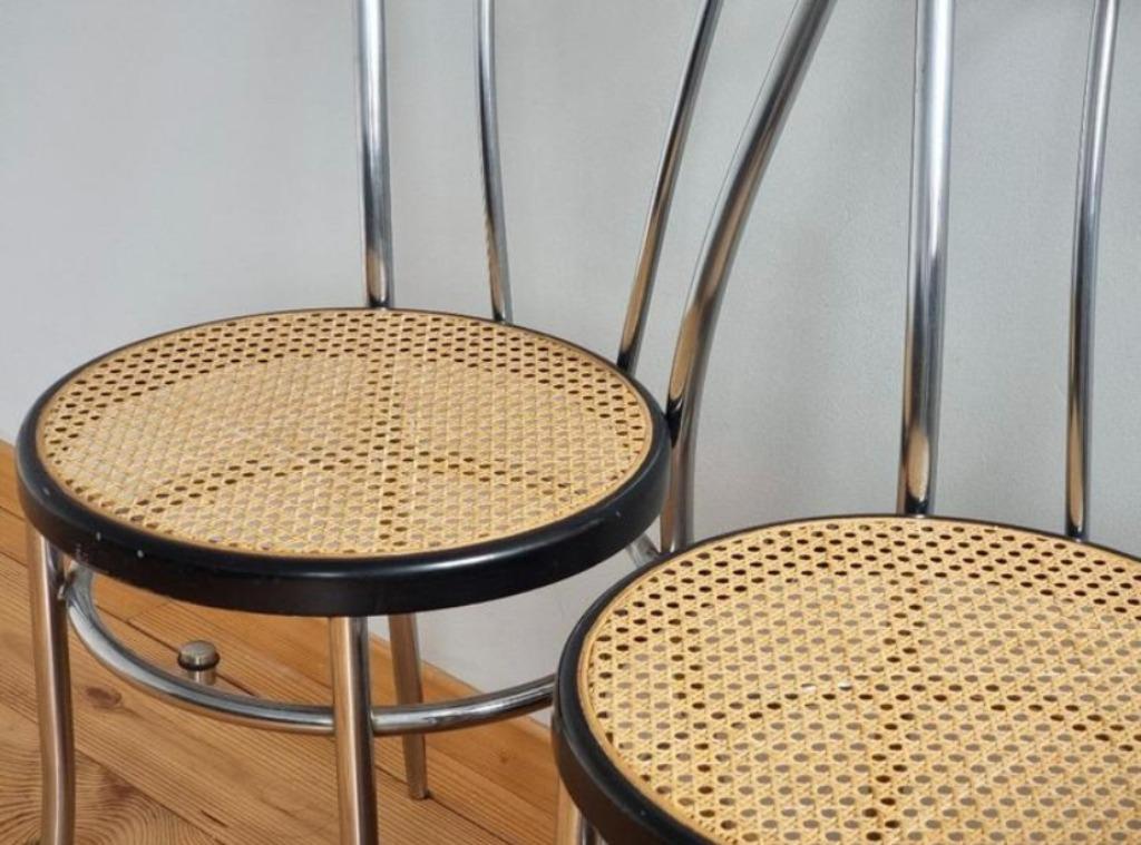 Twee rotan stoelen, Ophalen, Hout, Twee