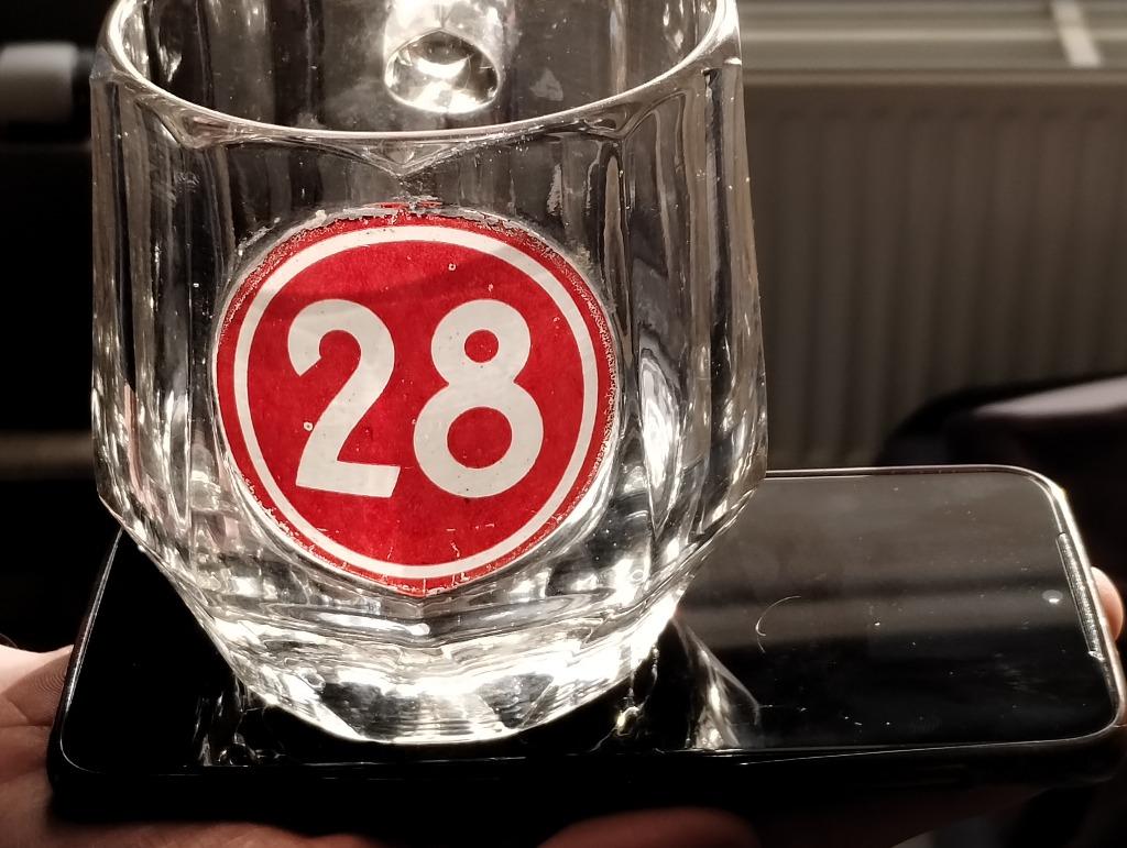 Bierglas perle Caulier 28, Ophalen, Zo goed als nieuw, Glas of Glazen, Overige merken