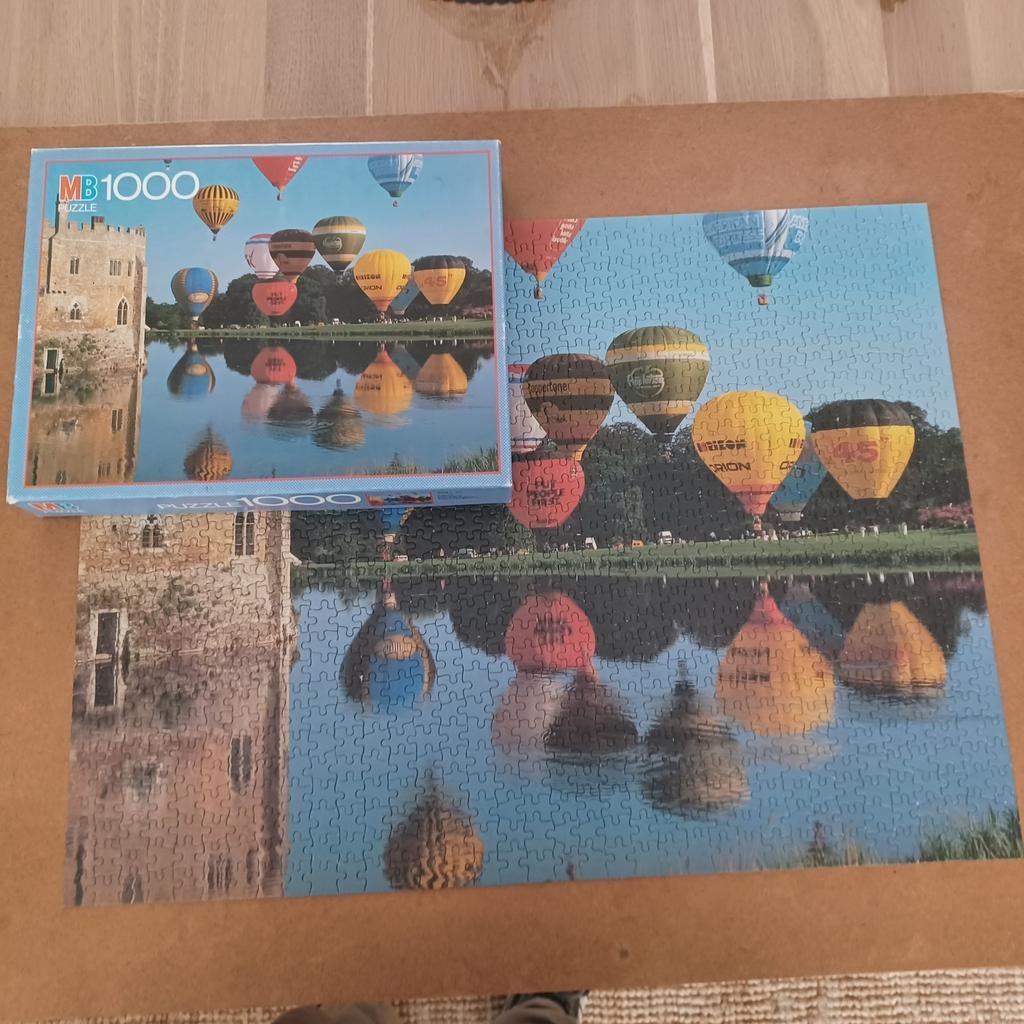 Mb puzzel 1000 stukken, Ophalen of Verzenden, Zo goed als nieuw