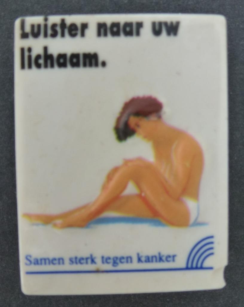 magneet luister naar uw lichaam samen sterk tegen kanker, Verzamelen, Ophalen of Verzenden, Gebruikt, Gebruiksvoorwerp