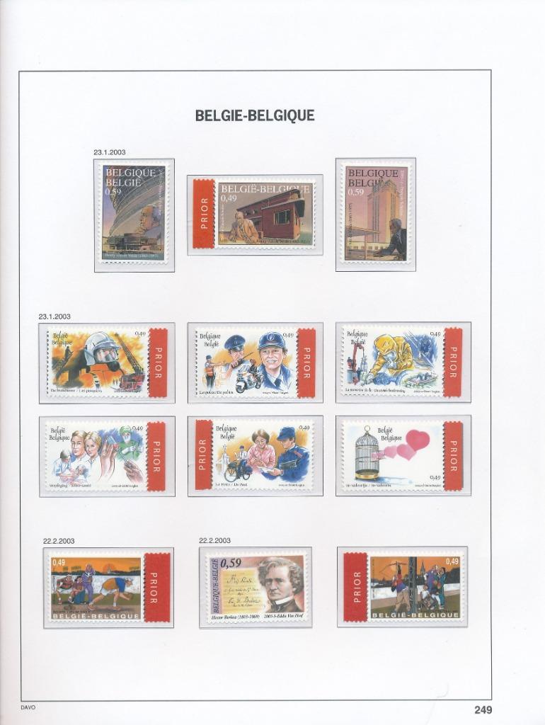 L'année 2003, moins chère que le prix postal, sur DAVO Luxe, Enlèvement ou Envoi, Non oblitéré, Neuf