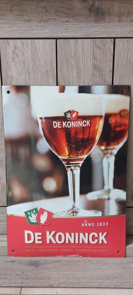 Emaillebord brouwerij De Koninck, Ophalen of Verzenden, Nieuw, Reclamebord, Plaat of Schild, De Koninck