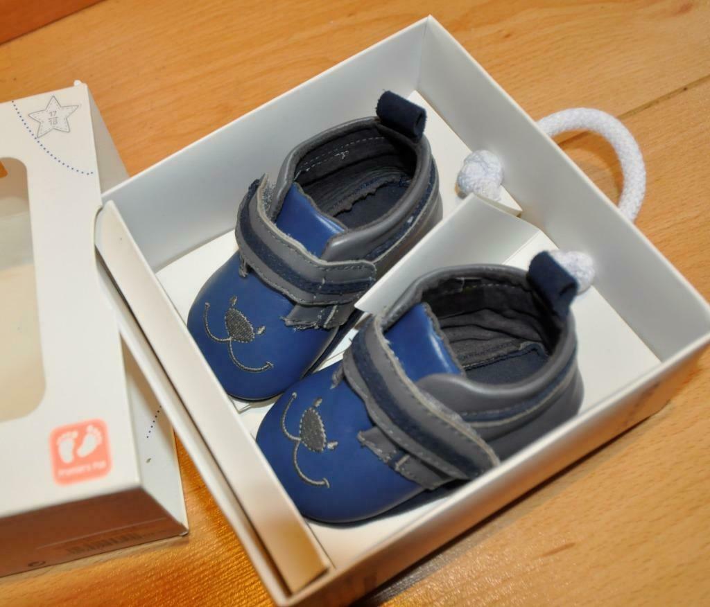 Noukies chaussures bébés cuir bleu p.17-18 Neuves, Neuf, Garçon ou Fille, Enlèvement ou Envoi, Autres types