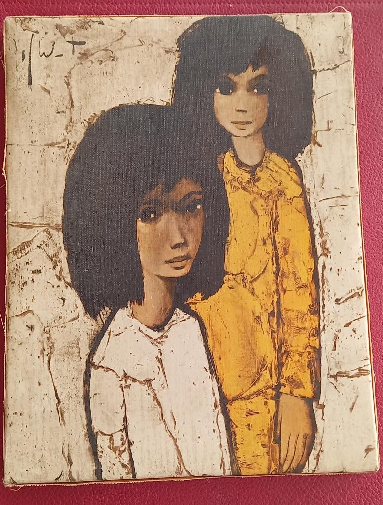 Jef Wauters (1927-2013) Twee Meisjes, Antiek en Kunst, Ophalen of Verzenden