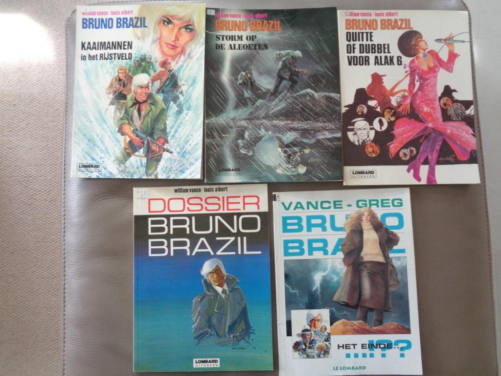 Bruno Brazil - 5 albums (V7, V8, V9, alle kortverhalen in 2, Ophalen of Verzenden