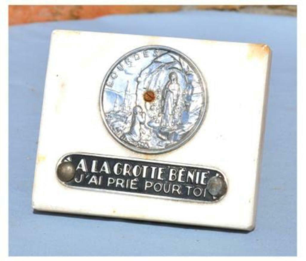 §plaque de cimetière marbre blanc lourdes, Enlèvement ou Envoi
