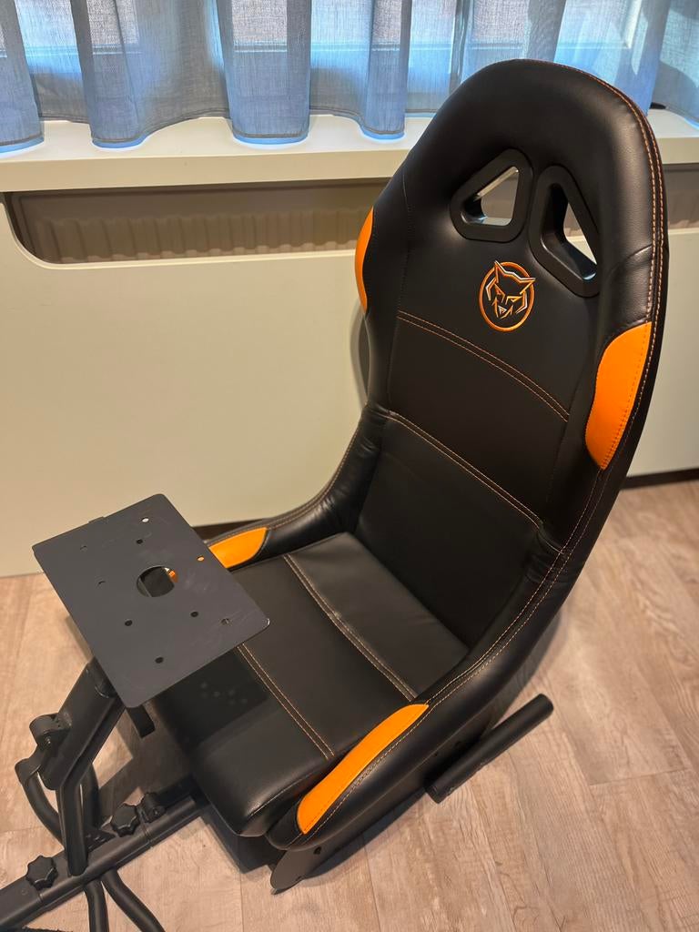 Qware racestoel - oranje, Ophalen, Zo goed als nieuw, Playseat of Racestoel, PlayStation 3