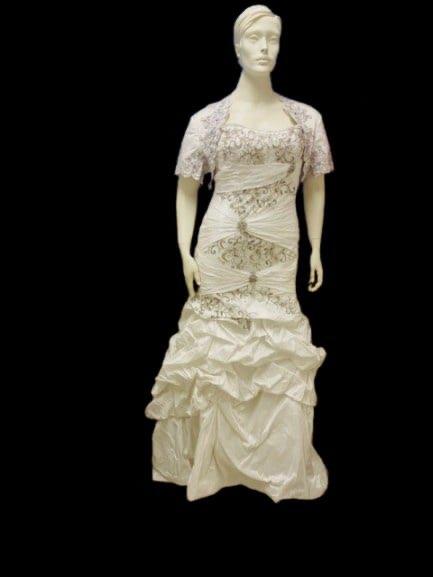 sale fit & flare trouwjurk maat 34 36 38 40 42 44, Kleding | Dames, Ophalen of Verzenden, Nieuw, Wit, Trouwjurk