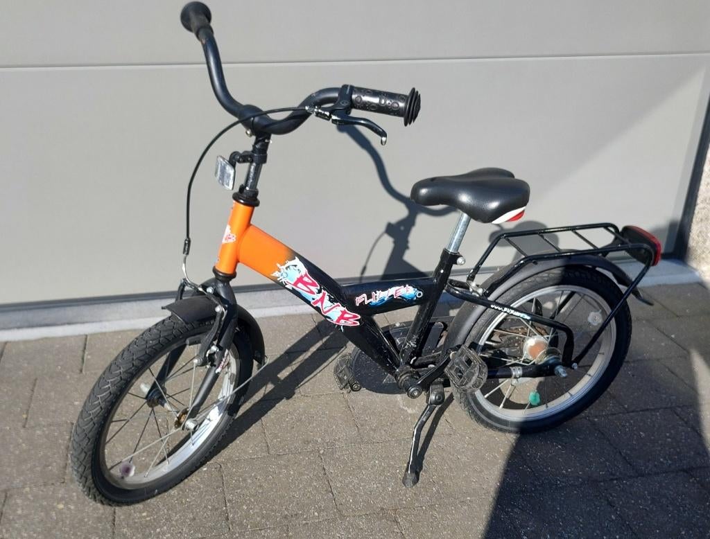 Toffe oranje jongensfiets BNB, 16 inch, Ophalen, Zo goed als nieuw, 16 tot 20 inch, BNB